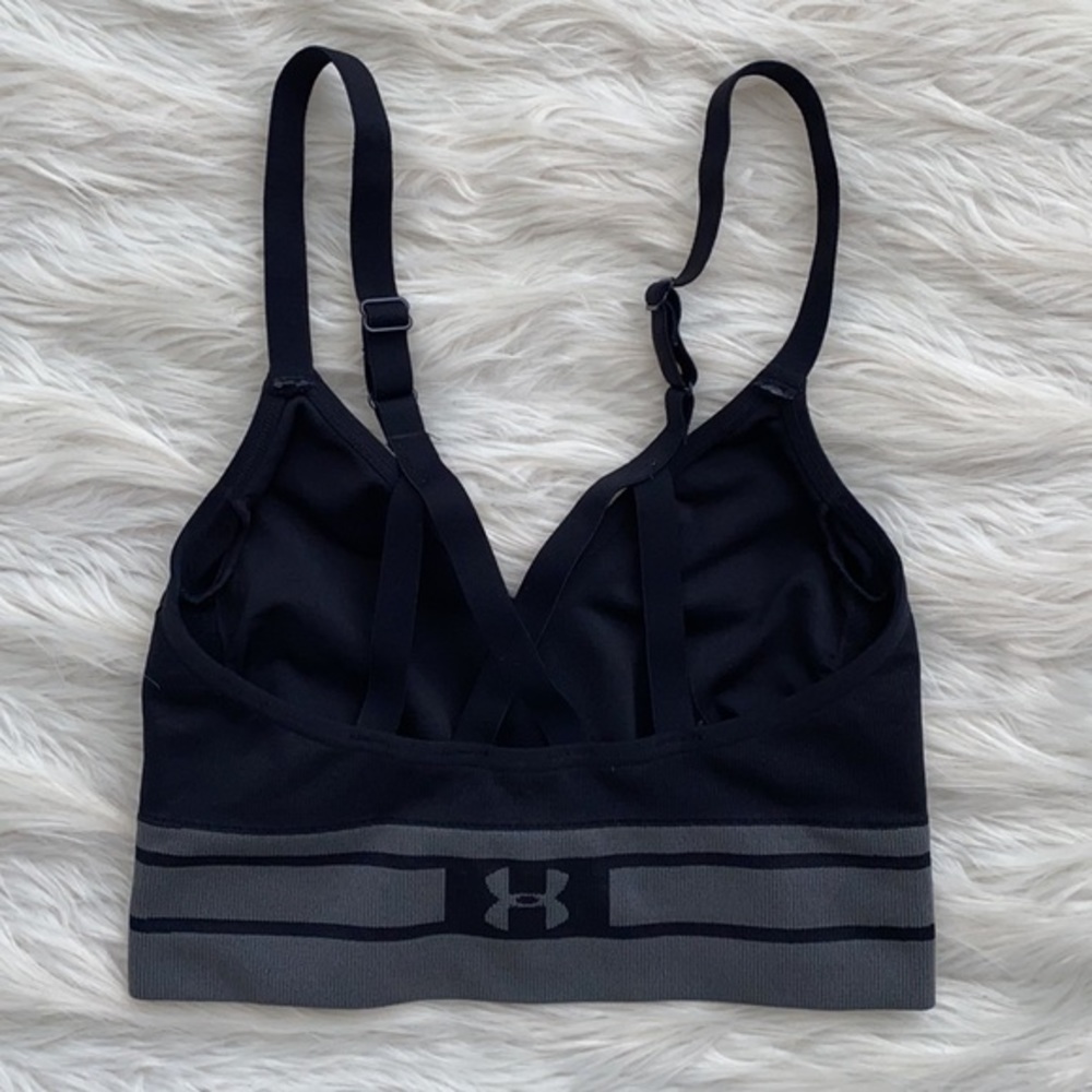 Under Armour‎ | Black Seamless Longline Sports Bra - Picture 7 of 14
